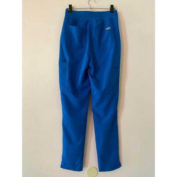 FIGS Women's size Small Tall Royal Blue Yola Skinny High Waisted Scrub Pants - Picture 6 of 10